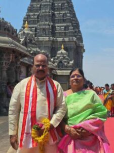 యాదాద్రి నరసన్న సేవలో మంచిరెడ్డి దంపతులు….