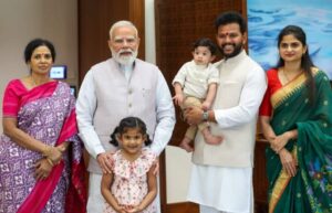 మోదీని కుటుంబసమేతంగా కలిసిన కేంద్ర మంత్రి రామ్మోహన్ నాయుడు….