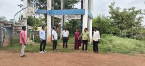 మాదారంలో నీటి వనరులను పరిశీలించిన ఎంపీవో.